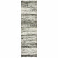 HomeRoots 2' x 8' Ash and Slate Abstract Runner Rug