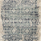 HomeRoots 2' x 8' Beige Blue Distressed Diamonds Runner Rug