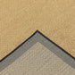 HomeRoots 2' x 8' Beige and Black Plain Indoor Outdoor Runner Rug