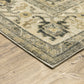HomeRoots 2' x 8' Beige and Gray Traditional Medallion Indoor Runner Rug