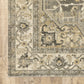 HomeRoots 2' x 8' Beige and Gray Traditional Medallion Indoor Runner Rug