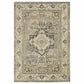 HomeRoots 2' x 8' Beige and Gray Traditional Medallion Indoor Runner Rug