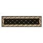 HomeRoots 2' x 8' Black Fleur de Lis Runner Rug