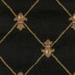 HomeRoots 2' x 8' Black Fleur de Lis Runner Rug