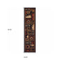 HomeRoots 2' x 8' Black and Brown Nature Lodge Runner Rug
