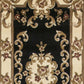 HomeRoots 2' x 8' Black or Ivory Medallion Runner Rug
