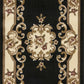 HomeRoots 2' x 8' Black or Ivory Medallion Runner Rug