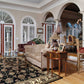 HomeRoots 2' x 8' Black or Ivory Traditional Bordered Rug