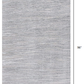 HomeRoots 2' x 8' Blue Abstract Strokes Runner Rug
