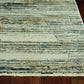 HomeRoots 2' x 8' Blue Ivory Abstract Striped Runner Rug