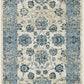 HomeRoots 2' x 8' Blue Ivory Distressed Oriental Runner Rug