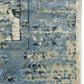 HomeRoots 2' x 8' Blue Ivory Distressed Oriental Runner Rug
