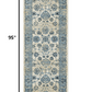 HomeRoots 2' x 8' Blue Ivory Distressed Oriental Runner Rug