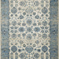 HomeRoots 2' x 8' Blue Ivory Distressed Oriental Runner Rug