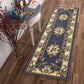 HomeRoots 2' x 8' Blue Medallion Runner Rug