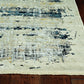 HomeRoots 2' x 8' Blue White Distressed Traditional Runner Rug