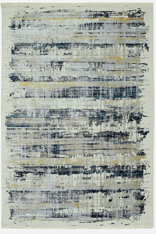 HomeRoots 2' x 8' Blue White Distressed Traditional Runner Rug