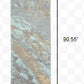 HomeRoots 2' x 8' Blue and Gray Abstract Impasto Runner Rug