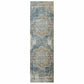 HomeRoots 2' x 8' Blue and Ivory Medallion Runner Rug