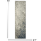 HomeRoots 2' x 8' Charcoal and Ivory Abstract Runner Rug