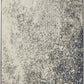 HomeRoots 2' x 8' Charcoal and Ivory Abstract Runner Rug
