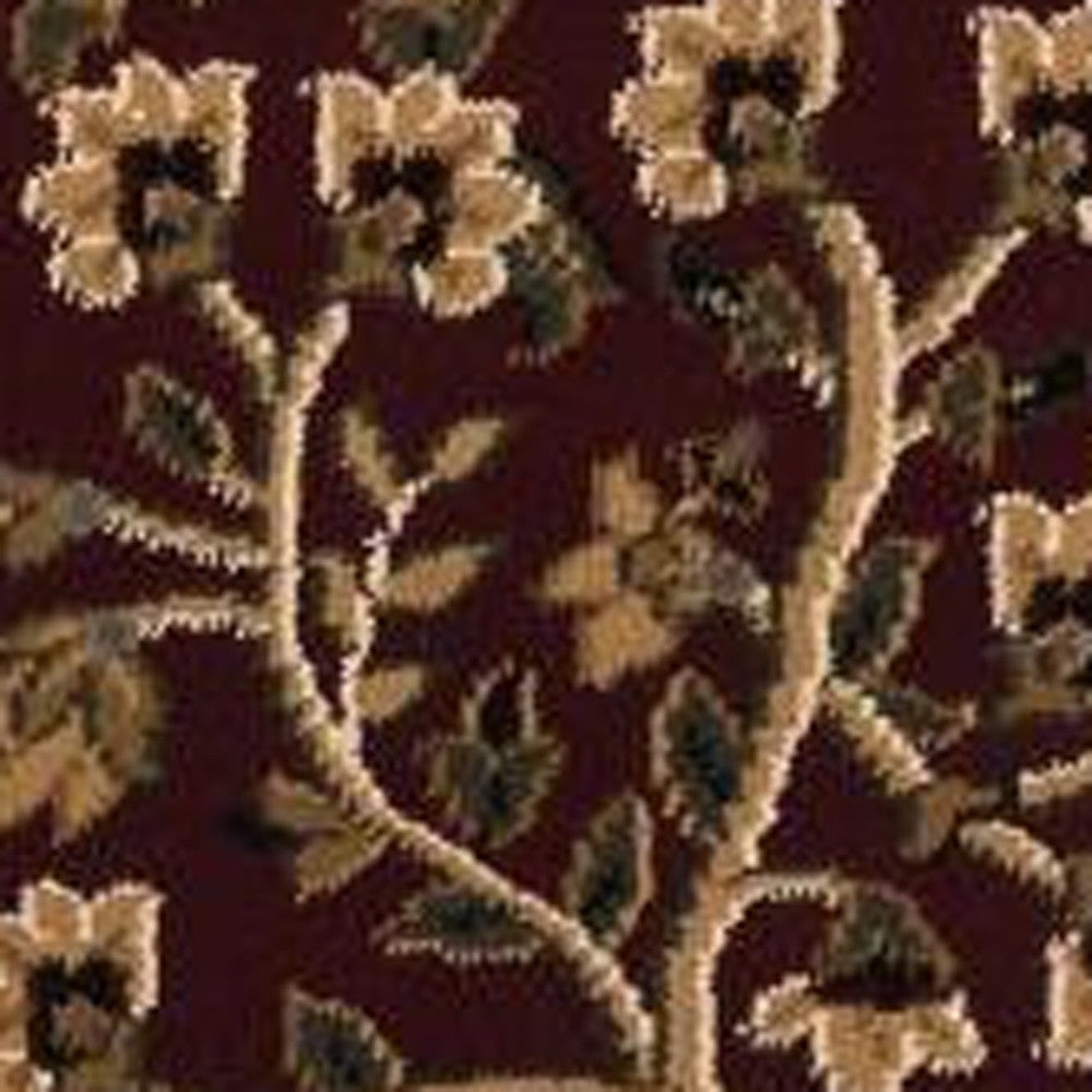 HomeRoots 2' x 8' Cream Traditional Decorative Runner Rug