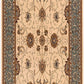 HomeRoots 2' x 8' Cream and Blue Traditional Runner Rug