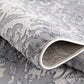 HomeRoots 2' x 8' Cream and Gray Faded Filigree Runner Rug
