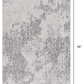 HomeRoots 2' x 8' Cream and Gray Faded Filigree Runner Rug