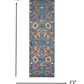 HomeRoots 2' x 8' Denim Blue Florals Distressed Runner Rug