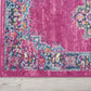HomeRoots 2' x 8' Fuchsia and Blue Distressed Runner Rug