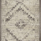 HomeRoots 2' x 8' Gray Beige Distressed Diamond Runner Rug