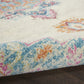 HomeRoots 2' x 8' Gray Distressed Medallion Runner Rug