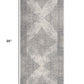 HomeRoots 2' x 8' Gray Distressed Medallion Runner Rug