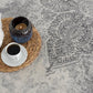 HomeRoots 2' x 8' Gray Distressed Medallion Runner Rug
