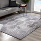 HomeRoots 2' x 8' Gray Dripping Damask Runner Rug