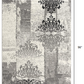 HomeRoots 2' x 8' Gray Faded Filigree Pattern Runner Rug