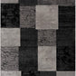 HomeRoots 2' x 8' Gray Geometric Blocks Runner Rug