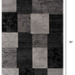 HomeRoots 2' x 8' Gray Geometric Blocks Runner Rug