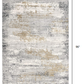 HomeRoots 2' x 8' Gray Mod Distressed Strokes Runner Rug