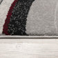 HomeRoots 2' x 8' Gray Modern Geometric Runner Rug