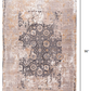 HomeRoots 2' x 8' Gray Washed Out Persian Runner Rug