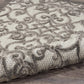 HomeRoots 2' x 8' Gray and Charcoal Indoor Outdoor Runner Rug