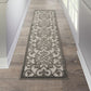 HomeRoots 2' x 8' Gray and Charcoal Indoor Outdoor Runner Rug