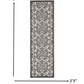 HomeRoots 2' x 8' Gray and Charcoal Indoor Outdoor Runner Rug