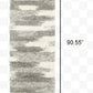 HomeRoots 2’ x 8’ Gray and Ivory Geometric Pattern Runner Rug