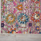 HomeRoots 2' x 8' Gray and Pink Distressed Runner Rug