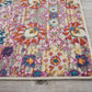 HomeRoots 2' x 8' Gray and Pink Distressed Runner Rug