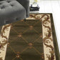 HomeRoots 2' x 8' Green Fleur de Lis Runner Rug