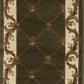 HomeRoots 2' x 8' Green Fleur de Lis Runner Rug